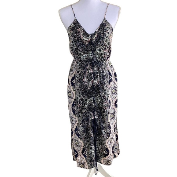 Cupcakes & Cashmere Leela Lace-up Midi Dress Size Small - Picture 2 of 15